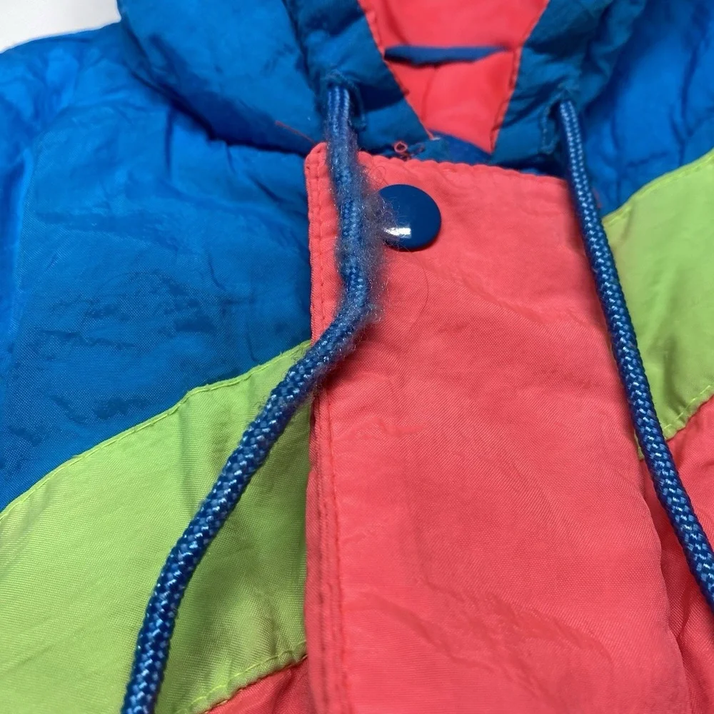Vintage Gerber Time Zone UFO Snow Suit 18 Months Red,‎ Green Blue With Gloves